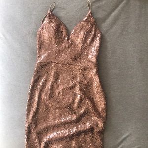 Hello molly rose gold dress